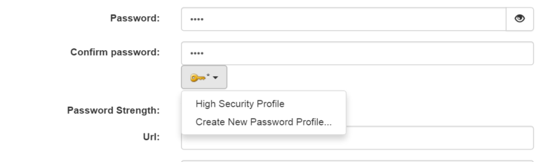 Password Profile Edit