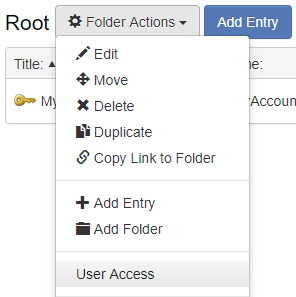 Folder User Access