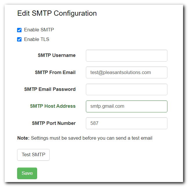 Password Server Email Setup 1